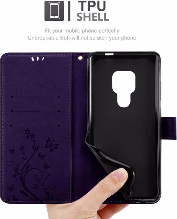 Productafbeelding Cadorabo Bloemen Boekomslag (Huawei Mate 20)
