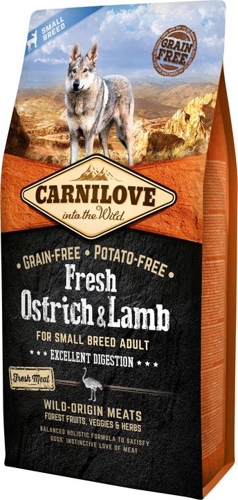Produktbild Carnilove Adult Fresh Small Breeds - Strauss & Lamm (Adult, 1 Stk., 6000 g)