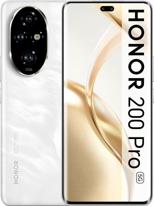 Actual product image Honor 200 Pro (512 GB, Moonlight White, 6.78", Dual SIM, 50.33 Mpx, 5G)