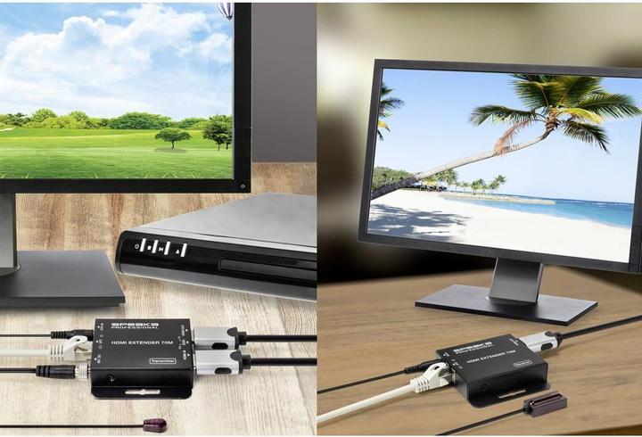 Produktbild SpeaKa Professional 4K HDMI Extender (Verlängerung) über Netzwerkkabel (Extender)