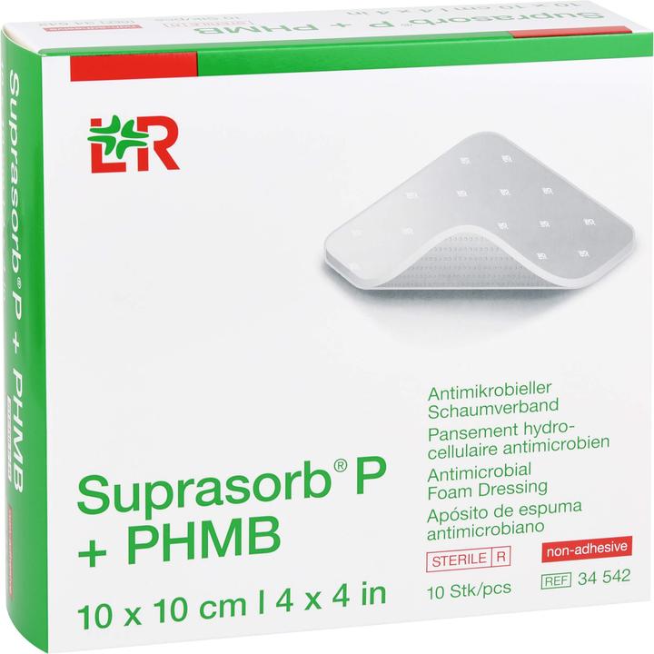 Actual product image 1001 Artikel Medical Suprasorb P + Phmb 10x10, 10 pcs VER (10 x)