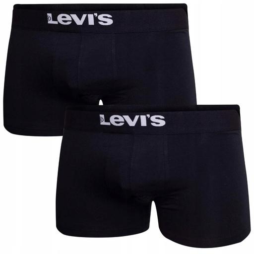 Produktbild Levis Men's Solid Basic Trunk, Black, M (M, 2er Pack)