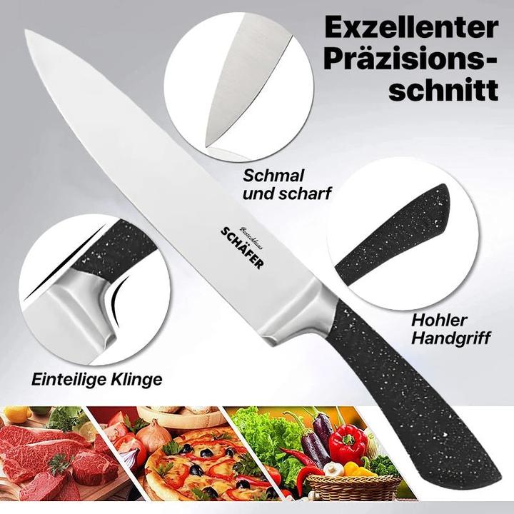 Image du produit Schäfer IT-Systems Set de couteaux Bloc de couteaux de cuisine Set de porte-couteaux Support de couteaux
