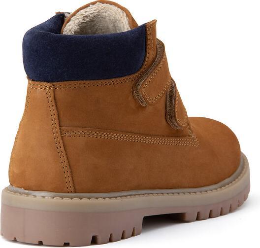 Produktbild La Redoute Collections Gefütterte Lederboots mit Klettverschluss (38)