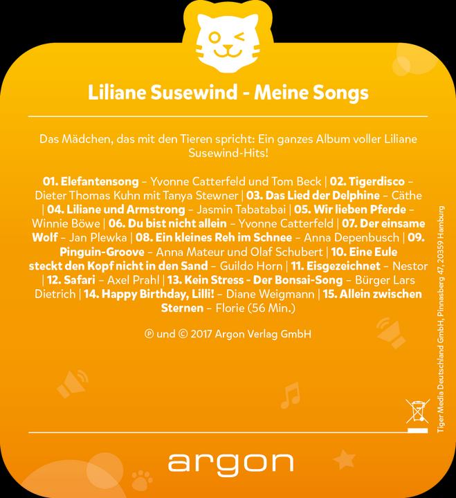 Immagine prodotto Tigermedia Tigercard Liliane Susewind Le mie canzoni (Tedesco)