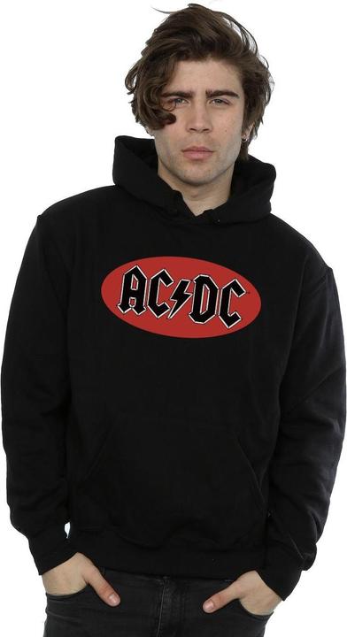 Actual product image AC/DC Mens Red Circle Logo Hoodie (M)