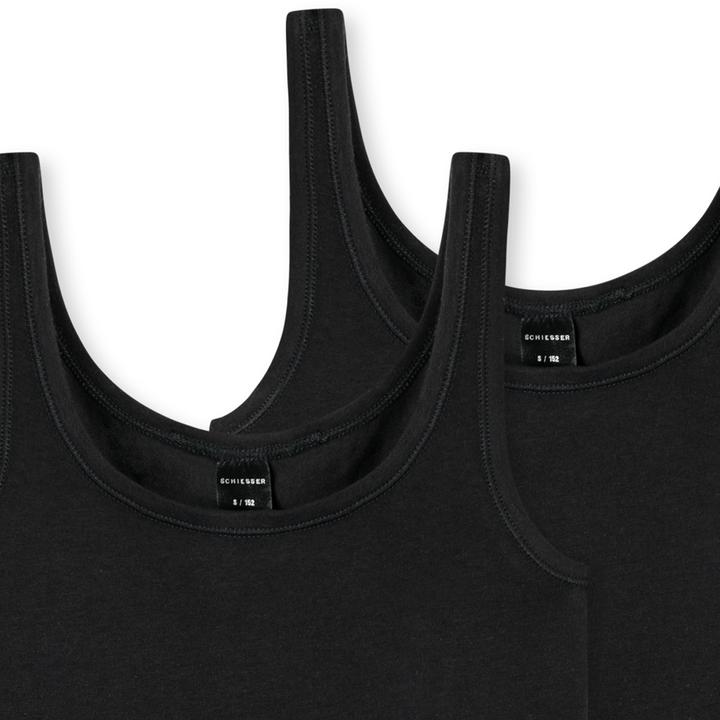 Image du produit Schiesser Pack de 6 teens girls 95/5 Organic Cotton Tops / Maillots de corps (140)