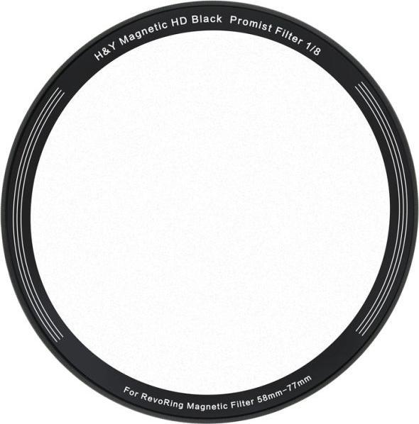 Actual product image H&Y Black Mist Magnetic 1/8 Clip-on Filter for REVORING 58-77mm (Black Mist Filter)