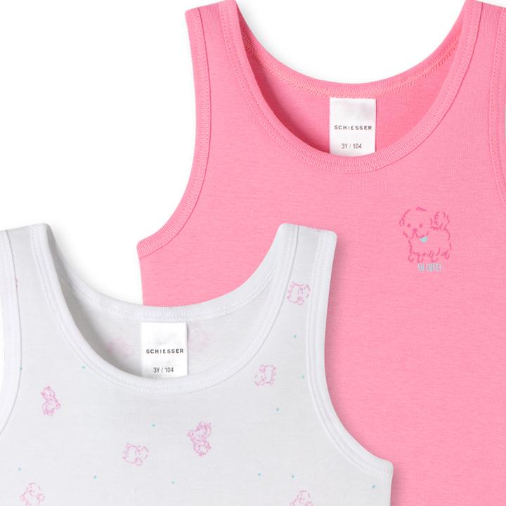 Produktbild Schiesser 6er Pack Kids Girls Feinripp Organic Cotton Unterhemd (140)