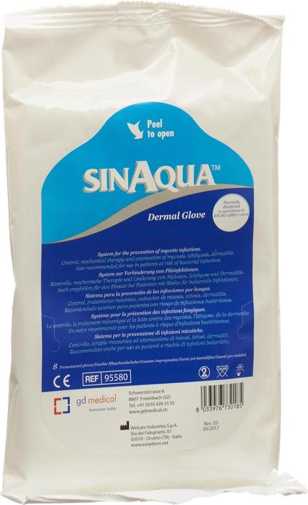 Actual product image Sinaqua Dermal Glove - glove pre-moistened glove