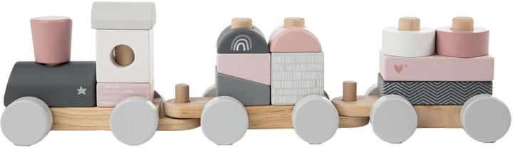 Actual product image Label Label Eisenbahn aus Holz - Pink
