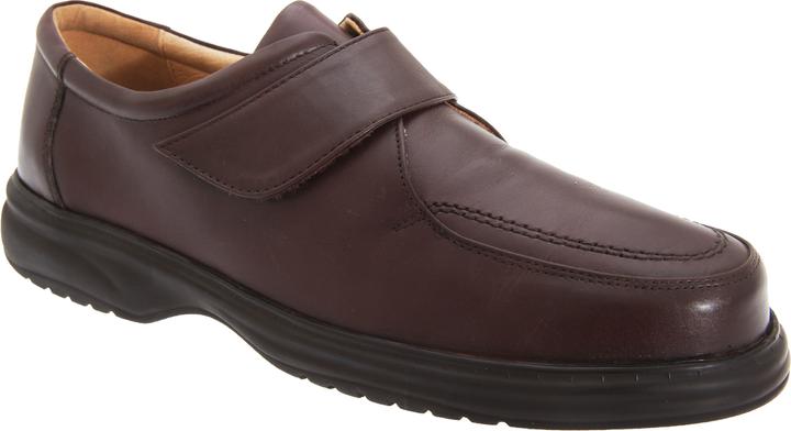 Roamers Superlite Lederschuhe Schuhe mit Klettverschluss breite Passform