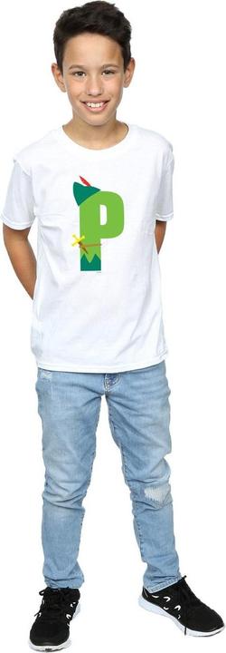 Actual product image Disney Boys Alphabet P Is For Peter Pan T-Shirt (140, 146)