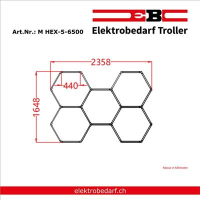 Produktbild EB Troller LED-Hexagon (17280 lm)