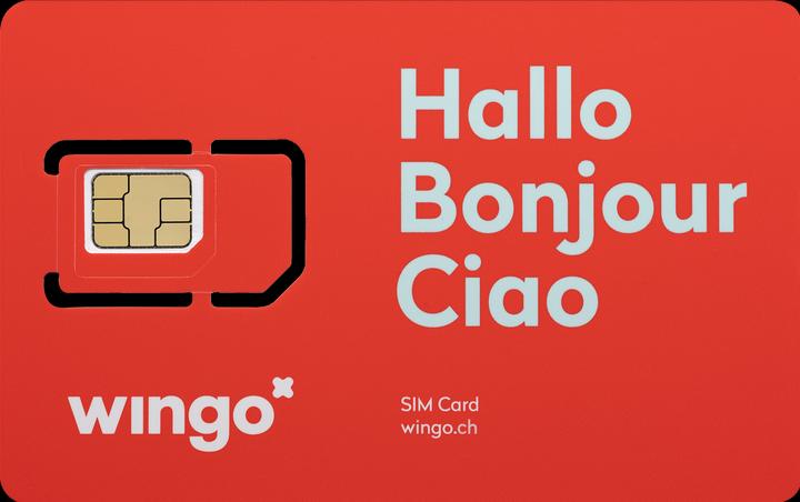 Actual product image Wingo SIM card for mobile subscription