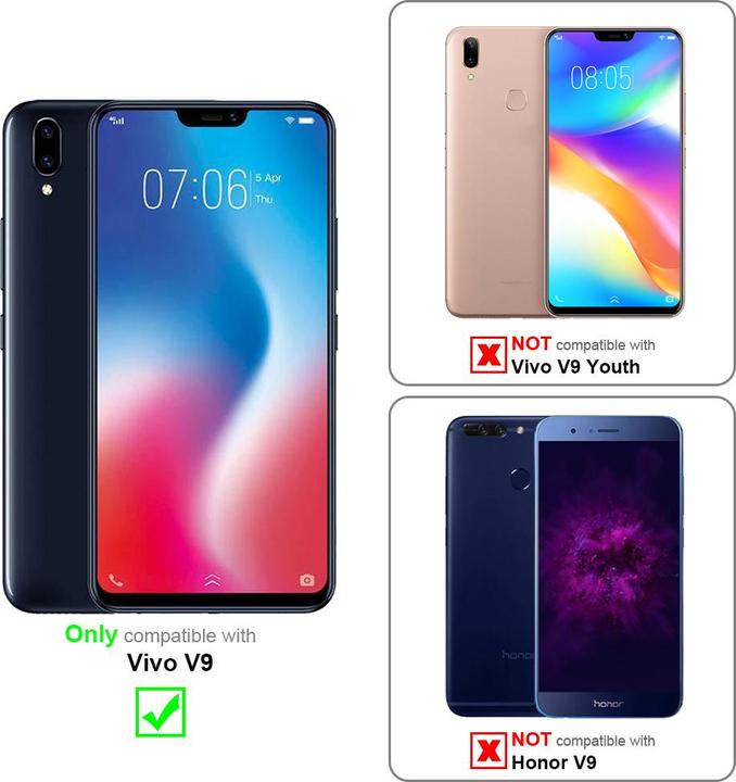 Produktbild Cadorabo Universale Schutzhülle Tasche mit Gürtelclip (Vivo V9)