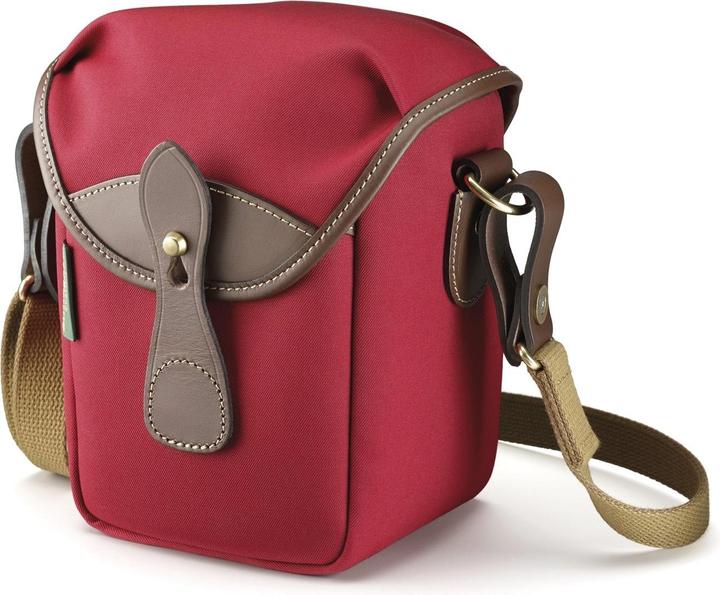 Burgundy Canvas, Chocolate Leather