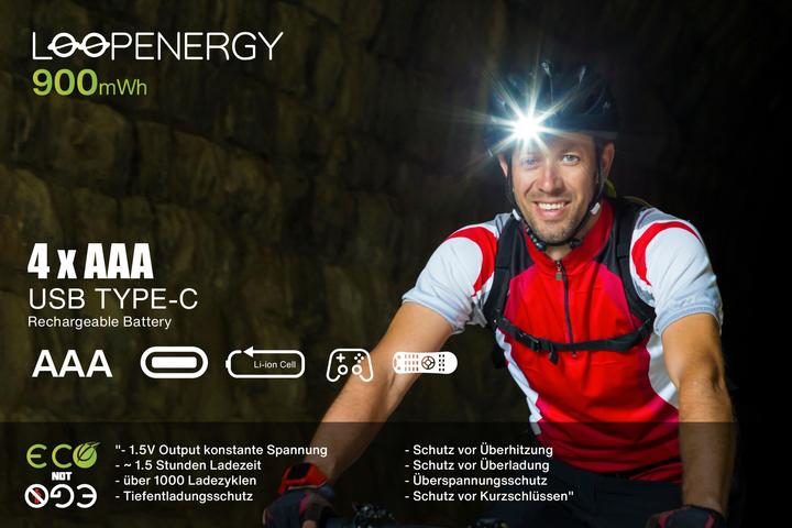 Produktbild Verico Li-Ion USB-C Micro AAA-Akku 1.5V 900mWh 600mAh ladbar per USB (4 Stk., AAA, 600 mAh)