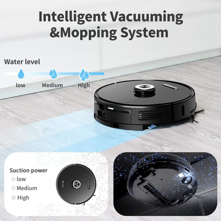 Actual product image Proscenic WLAN Robot Vacuum Cleaner M8 PRO (Robot vacuum)