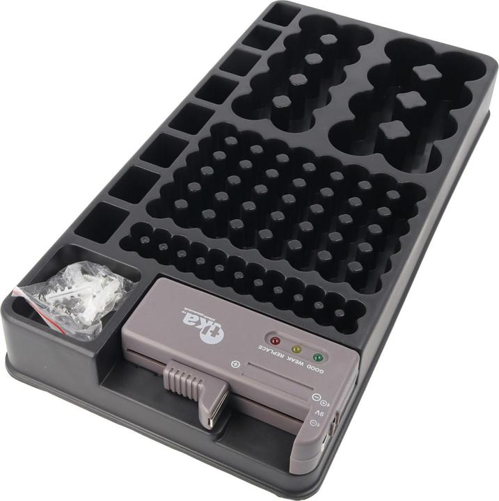 Immagine prodotto AccuCell Organizzatore di batterie 2in1, contenitore universale per batterie 1-110 o batterie