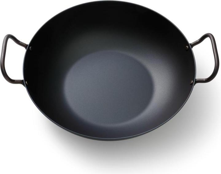 Immagine prodotto Skottsberg Wadjan in acciaio al carbonio, diametro 34 cm, 2 manici (34 cm, Wok, Acciaio al carbonio)