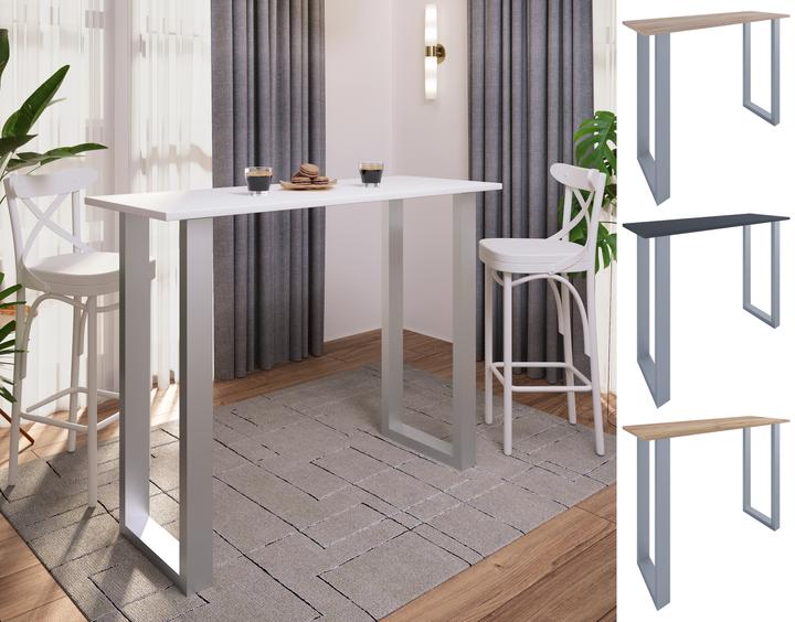Image du produit VCM Holz Bartisch Stehtisch Xona 140x50 (140 x 50 x 102 cm)