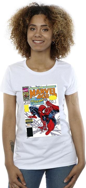 Actual product image Womens/Ladies Spider-Man Age Comic Cover Cotton T-Shirt (XXL)