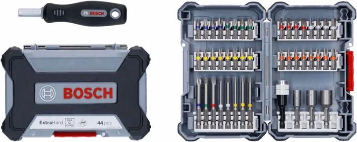Produktbild Bosch Professional Zubehör Schrauberbit-Set, 45-teilig (Kreuz Phillips PH 1", Kreuz Phillips PH 2", Kreuz Phillips PH 3", Sechskant (hexagonal) 6", Kreuz Pozidriv PZ 1", Kreuz Pozidriv PZ 2", Kreuz Pozidriv PZ 3", Sechskant (hexagonal) 3", Sechskant (hexagonal) 4", Sechskant (hexagonal) 5")