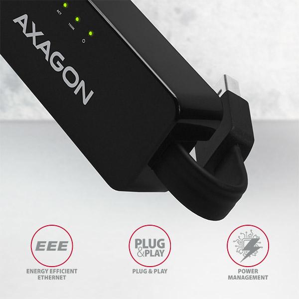 Produktbild Axagon ADE-XR Fast Ethernet 10/100 Adapter - USB 2.0 Typ A (USB 2.0, RJ45 (1x))
