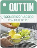 Immagine prodotto Quttin scolapiatti rettangolare in acciaio 37x27x7,4cm qu