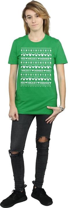 Produktbild Disney Mickey And Minnie Christmas Fair Isle TShirt (XXL)
