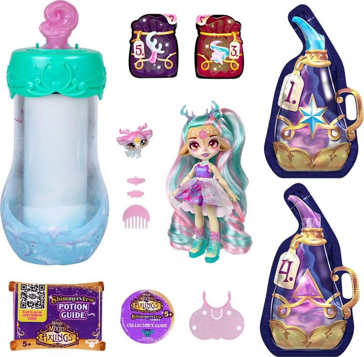 Produktbild Magic mixies Pixlings Galaxy Hair Doll Single PK Deerlee (30528)