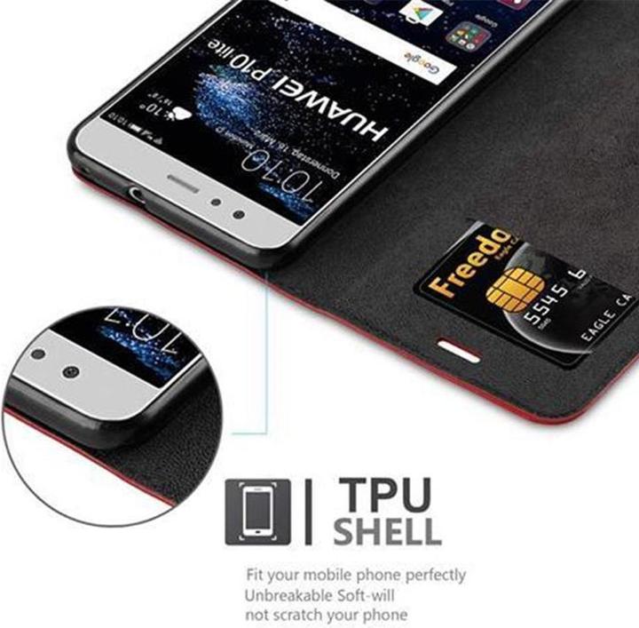 Actual product image Cadorabo Case Book Invisible Magnet (Huawei P10 Lite)