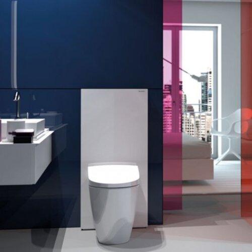 Immagine prodotto Geberit Modulo sanitario Monolith per WC a colonna 101 cm con curva di collegamento a P