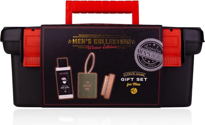 Produktbild Accentra Geschenkset für Männer MEN'S COLLECTION WINTER EDITION im Werkzeugkoffer (Manicure set)