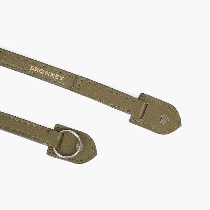 Image du produit Bronkey Roma Leather strap, olivgrün 95 cm