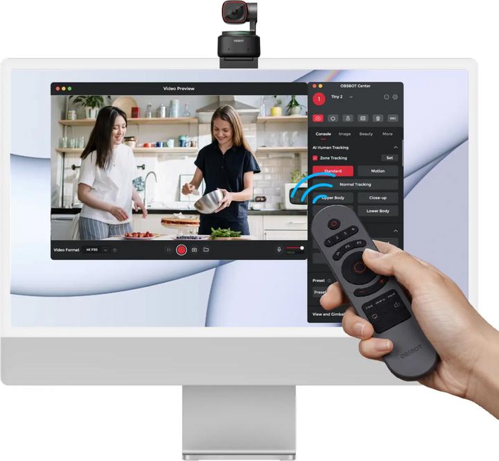 Produktbild Obsbot Tiny Smart Remote 2 (Gerätespezifische Fernbedienung, Infrarot)