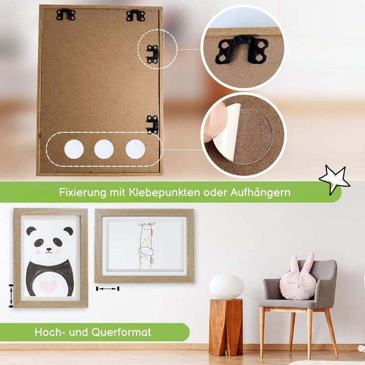 Produktbild Hermex Bilderrahmen Flip Fotorahmen A4 Kunstrahmen Bildhalter Wandrahmen (A4)