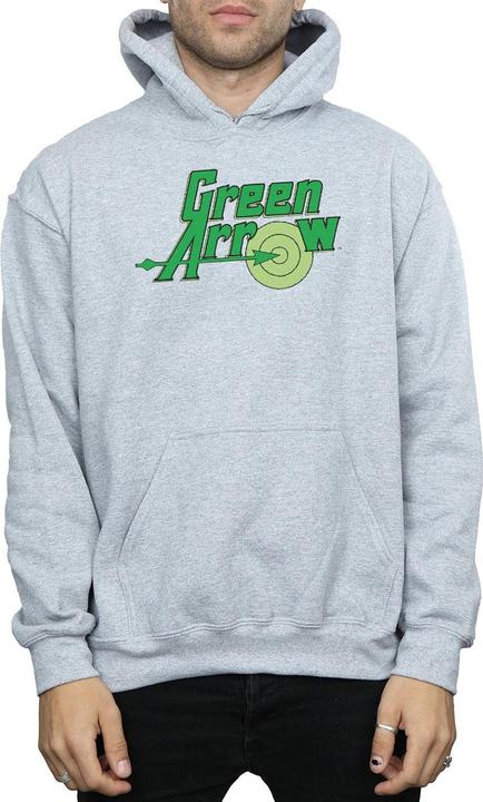 Actual product image Mens Green Arrow Text Logo Hoodie (M)