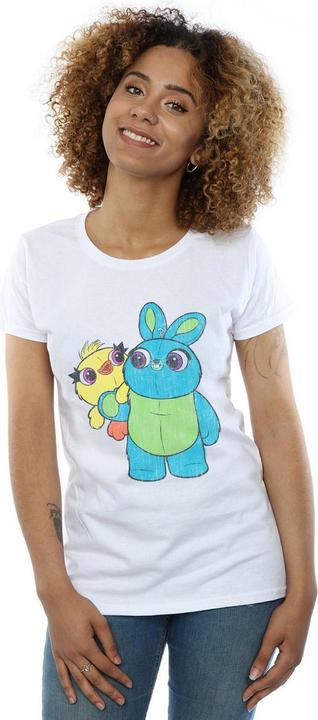 Immagine prodotto Disney Toy Story 4 Ducky And Bunny Distressed Pose Maglietta Donna (M)