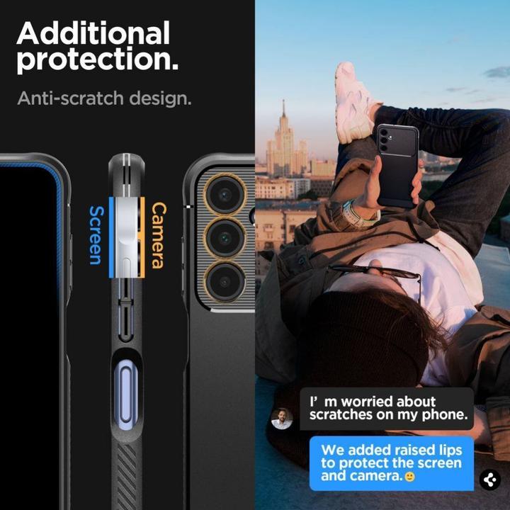 Actual product image Spigen Rugged Armor Hulle compatible (Samsung Galaxy A25 5G)