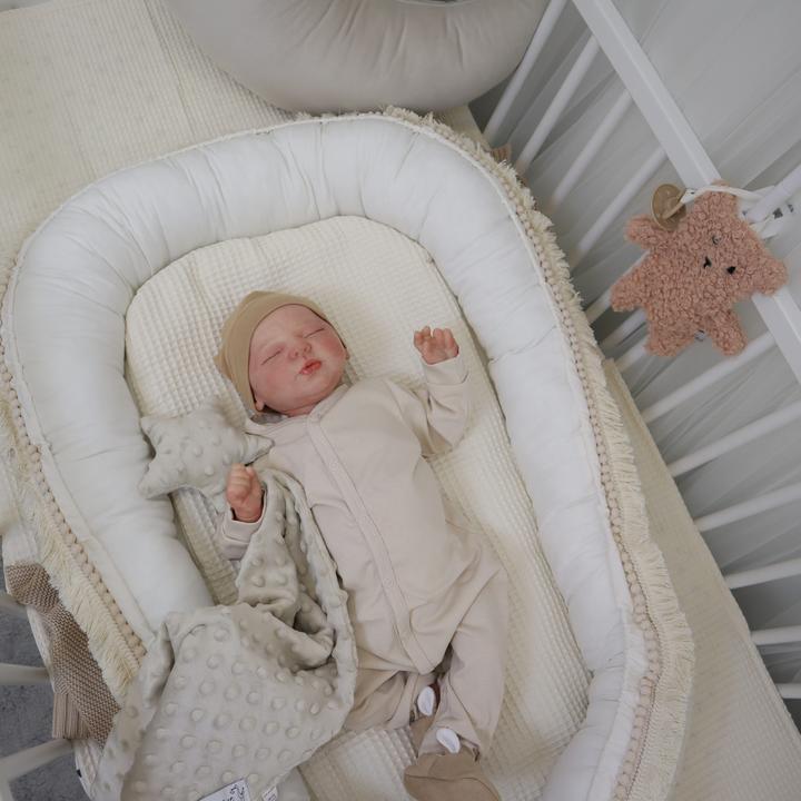 Actual product image Baby-Nest Baby nest Boho|Waffle pique| Beige