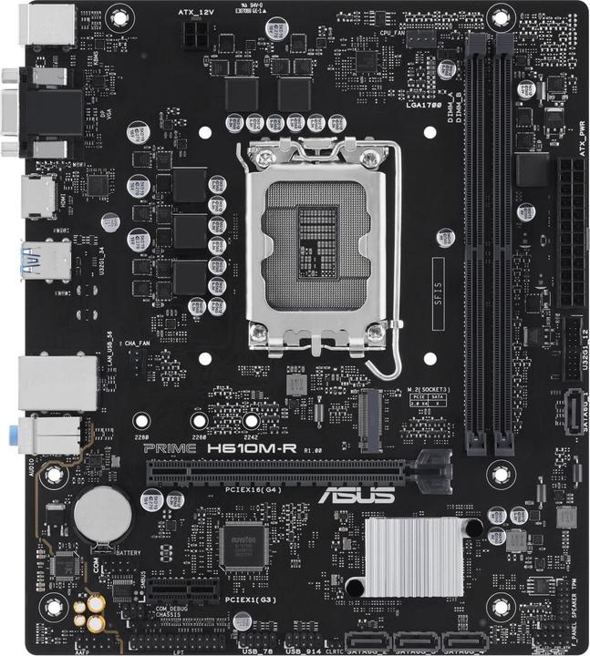 Image du produit ASUS PRIME H610M-R SI (1700) (F) (LGA 1700, Intel H610, mATX)