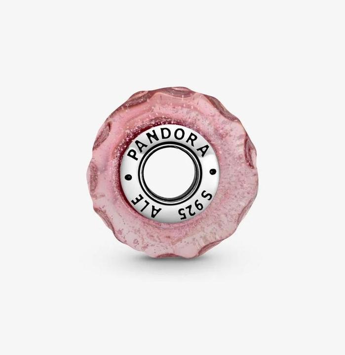 Produktbild Pandora Wavy Fancy Pink Charms/Beads (Silber 925, Muranoglas)