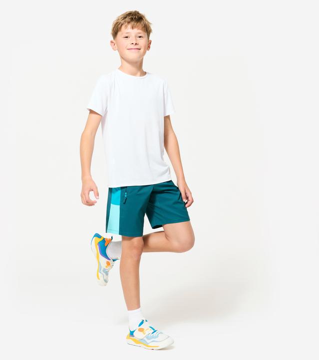 Image du produit Decathlon Short multisport respirant enfant, Vert turquoise (10, 11, 12)