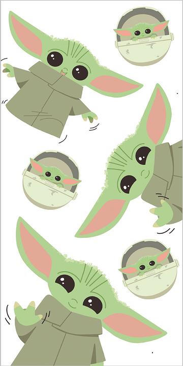 Actual product image Tinisu Star Wars Grogu beach towel Yoda bath towel 70x140cm (70 x 140 cm)