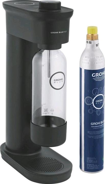 Actual product image Grohe 31941K00 Blue Fizz water bubbler starter set 1 x drinking bottle, 1 x CO bottle