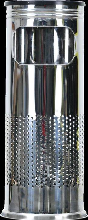 Immagine prodotto Durable Cestino gettacarte in metallo con posacenere rotondo (17 l)