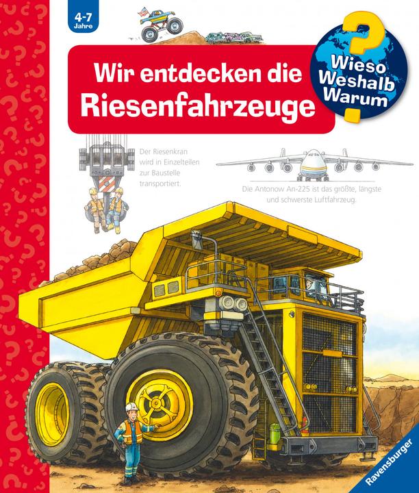 Image du produit Ravensburger Wir entdecken die Riesenfahrzeuge (Allemand, Susanne Gernhäuser, Peter Nieländer, 2014)