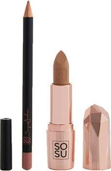 Produktbild Sosu Cosmetics - Let Them Talk Nudist Lip Kit with Lipstick and Contour Pencil (Lip Kit)